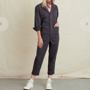 Alex Mill Cotton Twill Standard Jumpsuit Iron Grey